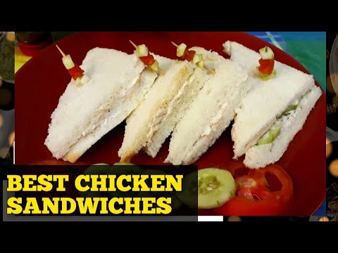 Chicken Sandwiches Party Ideas | Club Sandwiches |  Kids lunchbox Ideas