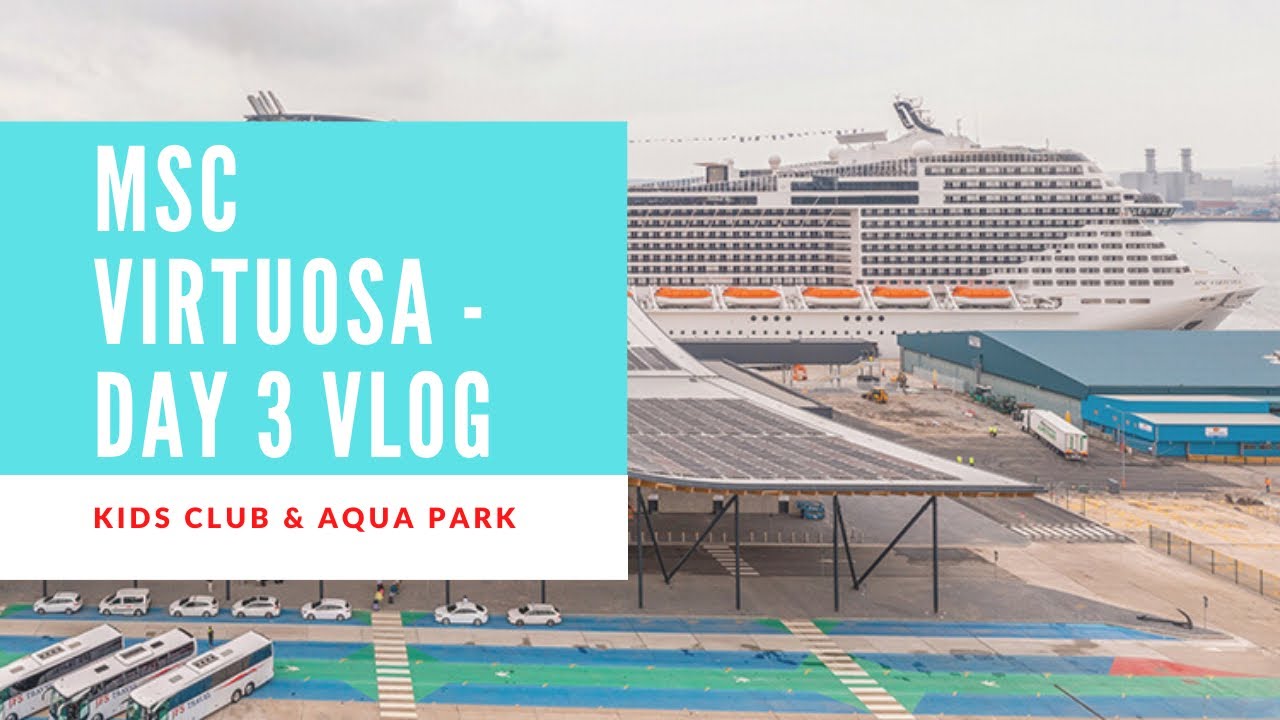 MSC Virtuosa Day 3 Vlog | Kids Club & Aqua Park tour!