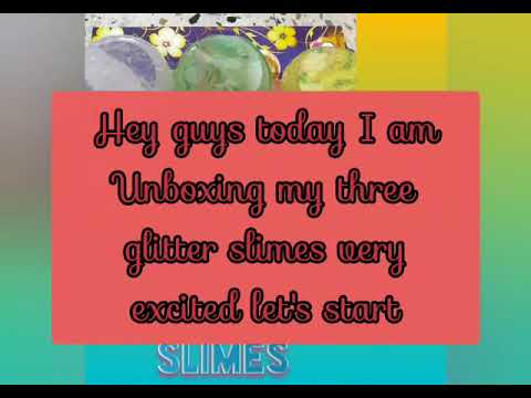 Unboxing my new glitter slime | kids activities club |