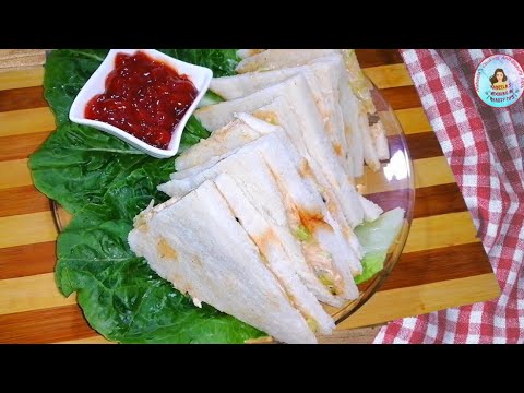 CHICKEN SANDWICH 🥪 | Kids Lunch Box Idea| Club Sandwich |چکن سیندویچ