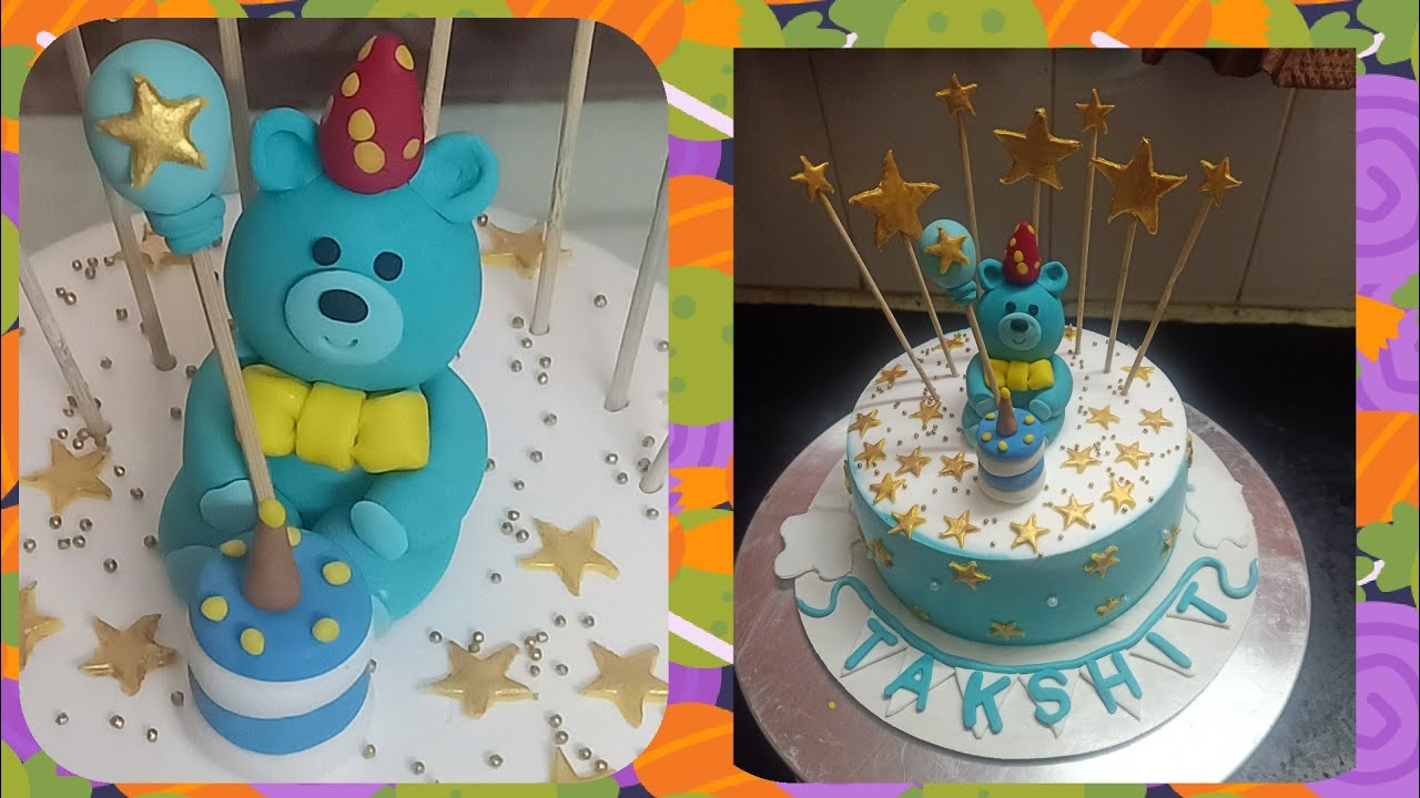 TEDDY Bear theme cake  design 🐻 || KIDS BIRTHDAY CAKE designs ||