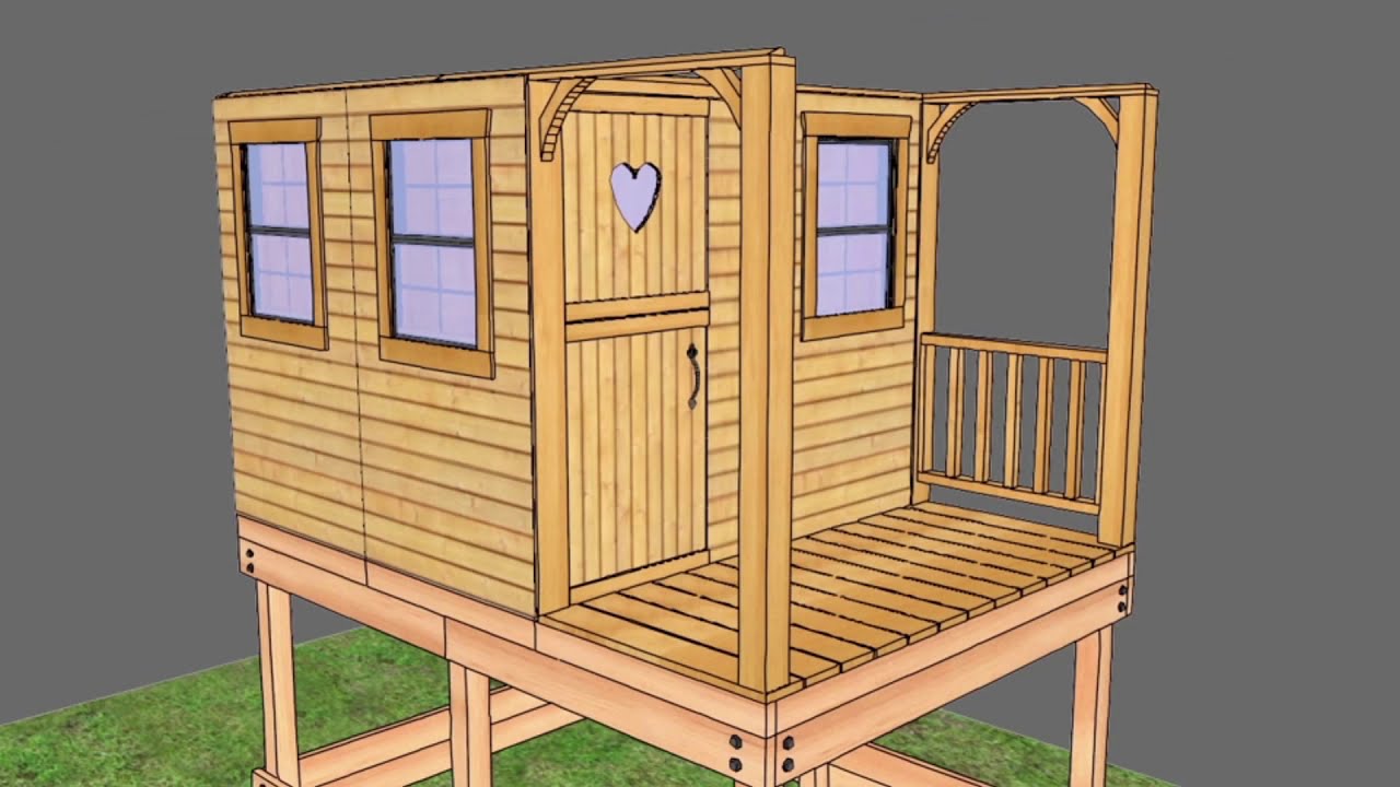 6x9 Sunflower Playhouse with Sandbox - Assembly Video